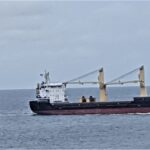 Cargo Ship View from Hotel Barmoi